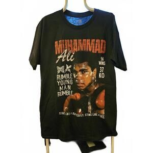 New - Muhammad Ali - official T-shirt w quotes MENS Large NWOT